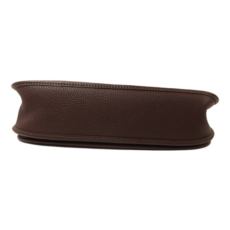 HERMES Clemence皮革Evelyne PM肩背袋Rouge Sellier-3