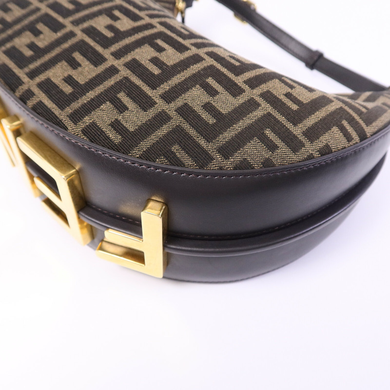 FENDI 帆布Fendigraphy Bag肩背袋-11