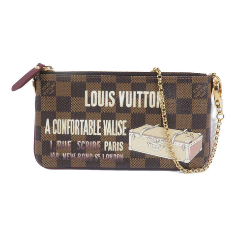 LOUIS VUITTON Damier Pochette Mila MM鏈帶肩背袋
