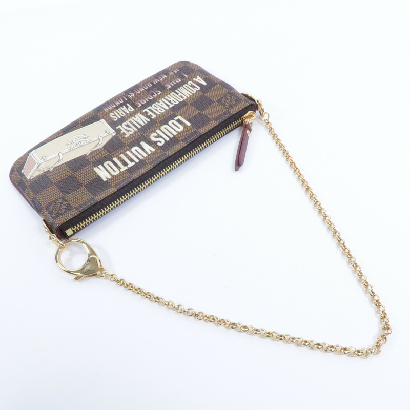 LOUIS VUITTON Damier Pochette Mila MM鏈帶肩背袋-7