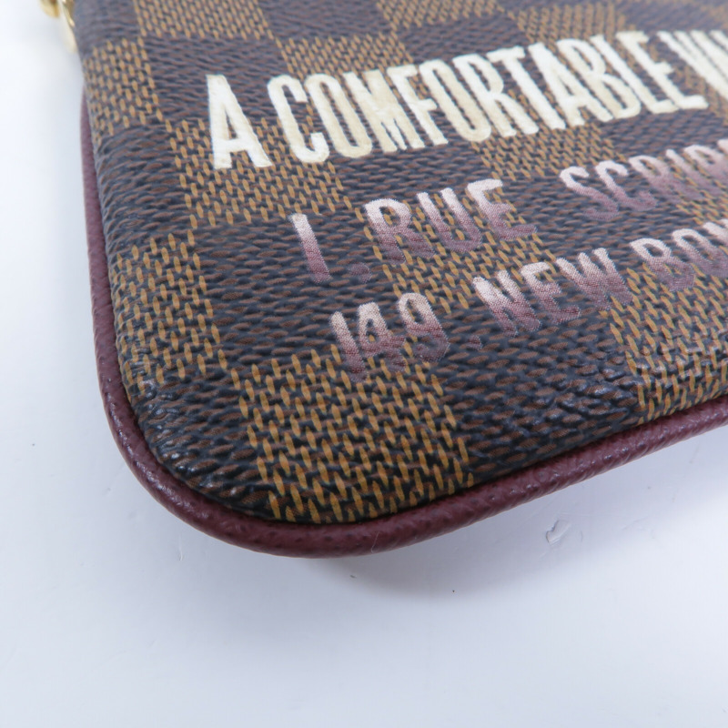 LOUIS VUITTON Damier Pochette Mila MM鏈帶肩背袋-8