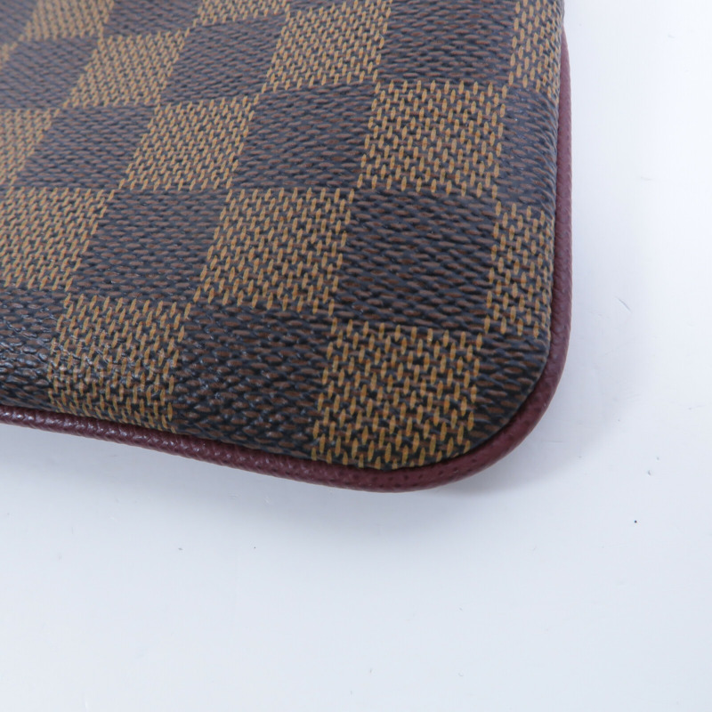 LOUIS VUITTON Damier Pochette Mila MM鏈帶肩背袋-11