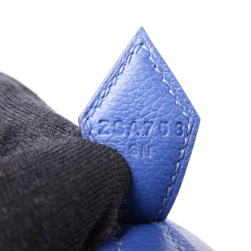 HERMES Evercolor皮革Bolide 25手挽肩背兩用袋Bleu Saphir/Cassis-6