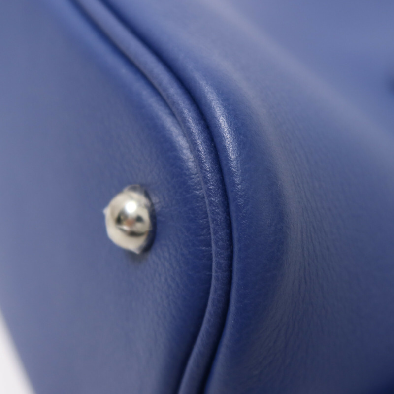 HERMES Evercolor皮革Bolide 25手挽肩背兩用袋Bleu Saphir/Cassis-11