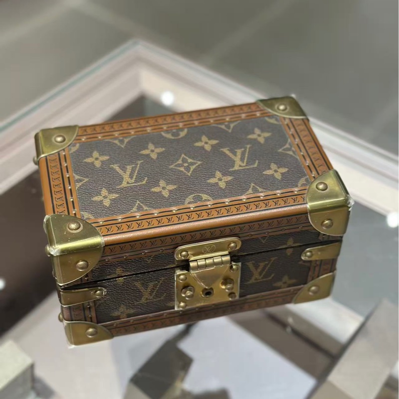 LV/路易威登 Coffret Tresor 20老花首飾箱 經典老花+金屬邊角 紅內里  尺寸：20*12*10cm-2