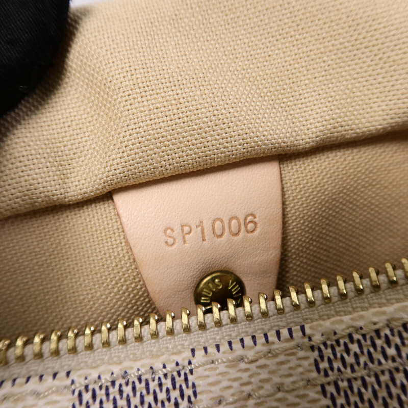LOUIS VUITTON Damier Azur Speedy 25手挽袋-7