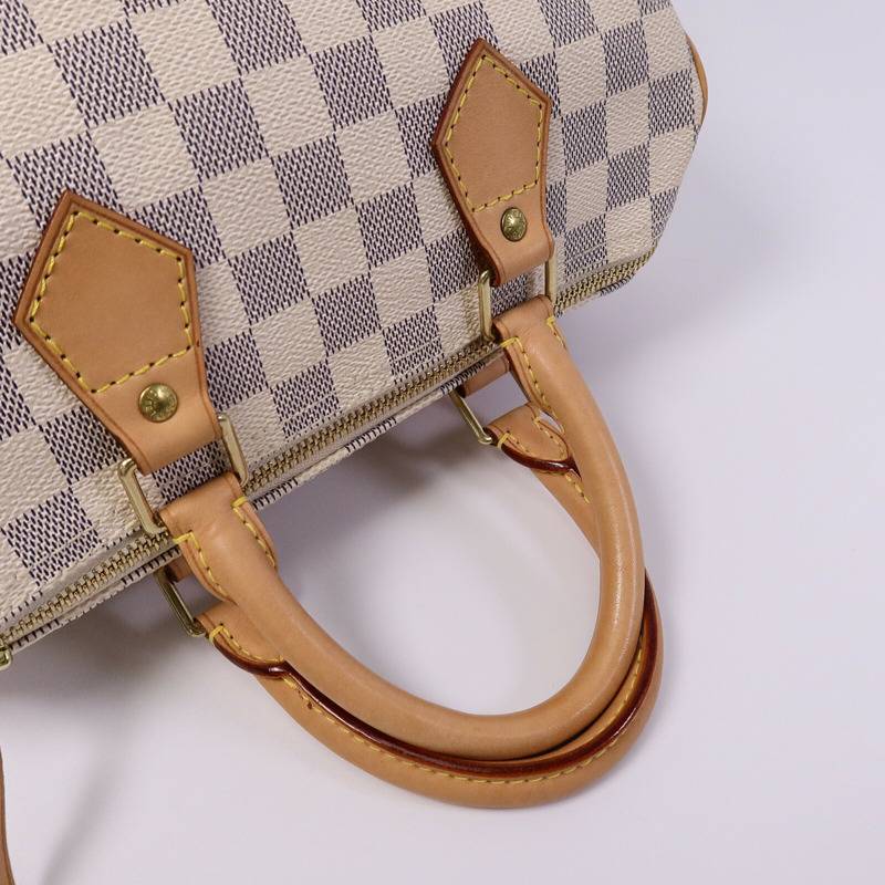 LOUIS VUITTON Damier Azur Speedy 25手挽袋-8