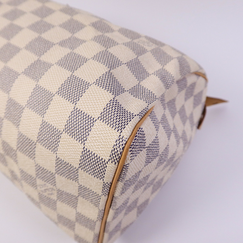 LOUIS VUITTON Damier Azur Speedy 25手挽袋-10