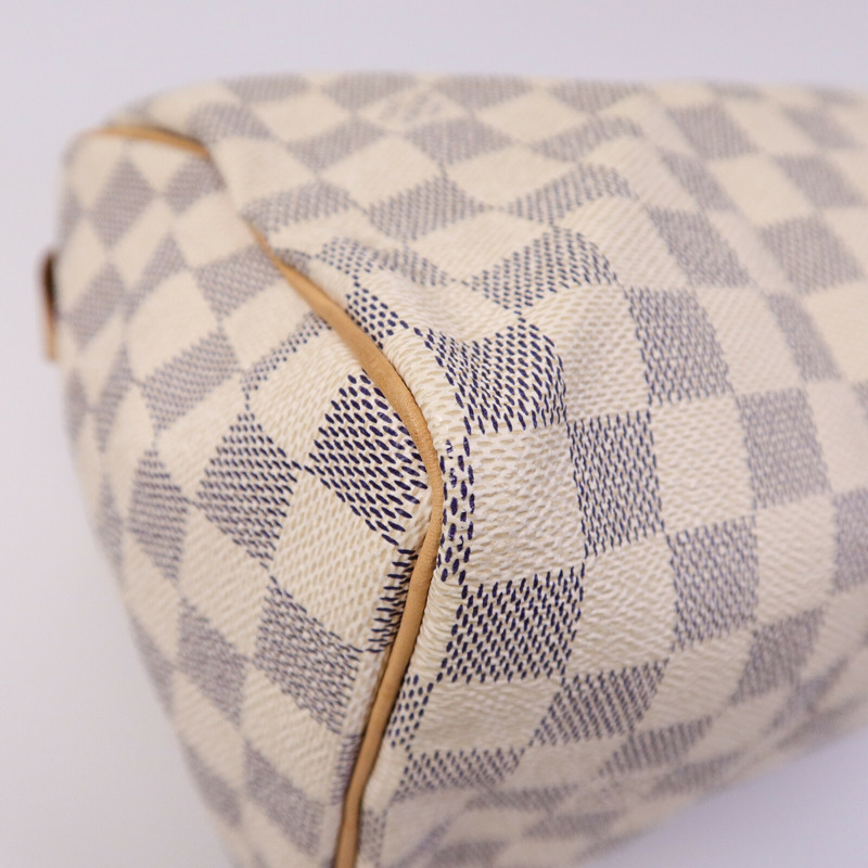 LOUIS VUITTON Damier Azur Speedy 25手挽袋-11
