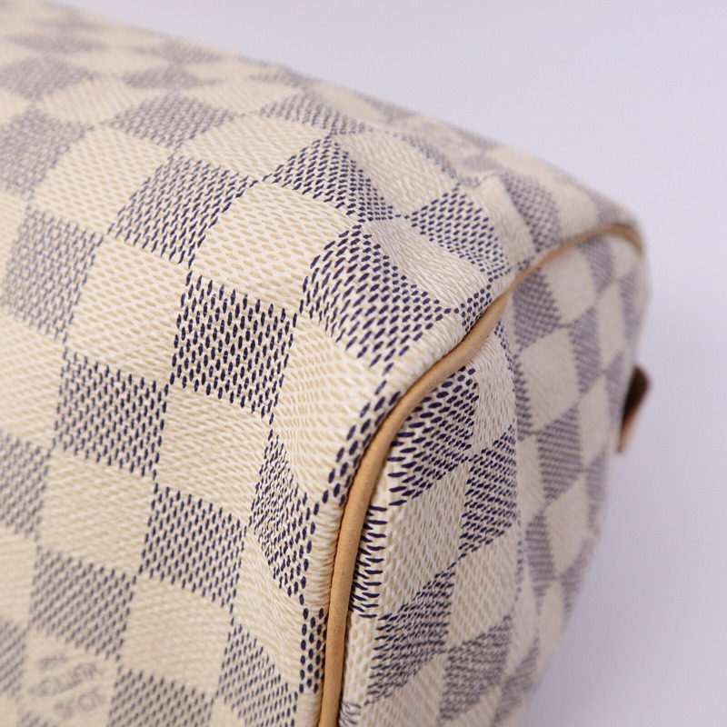 LOUIS VUITTON Damier Azur Speedy 25手挽袋-12