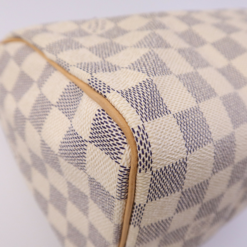 LOUIS VUITTON Damier Azur Speedy 25手挽袋-13