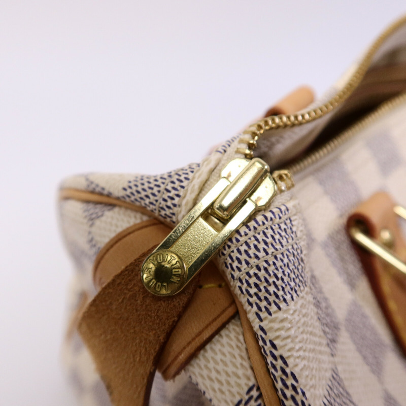 LOUIS VUITTON Damier Azur Speedy 25手挽袋-14