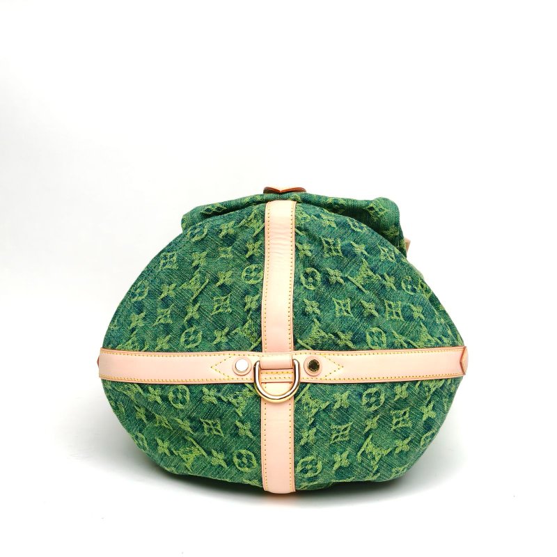 LOUIS VUITTON 綠色帆布2010春夏限定秀款漸變信使包丹寧肩背包-4