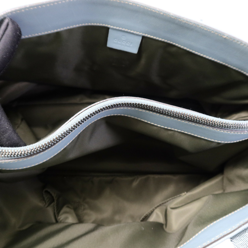 GUCCI 帆布/牛皮皮革Tote Bag手挽袋-4