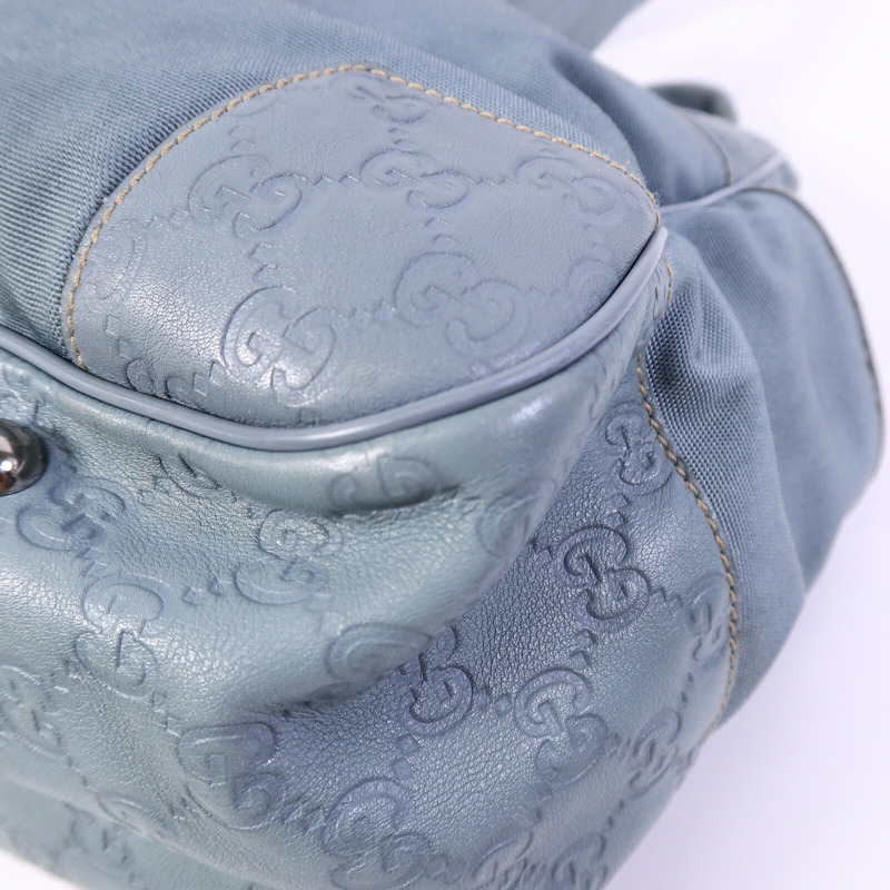 GUCCI 帆布/牛皮皮革Tote Bag手挽袋-12