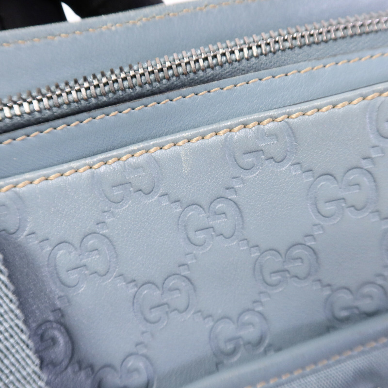 GUCCI 帆布/牛皮皮革Tote Bag手挽袋-15