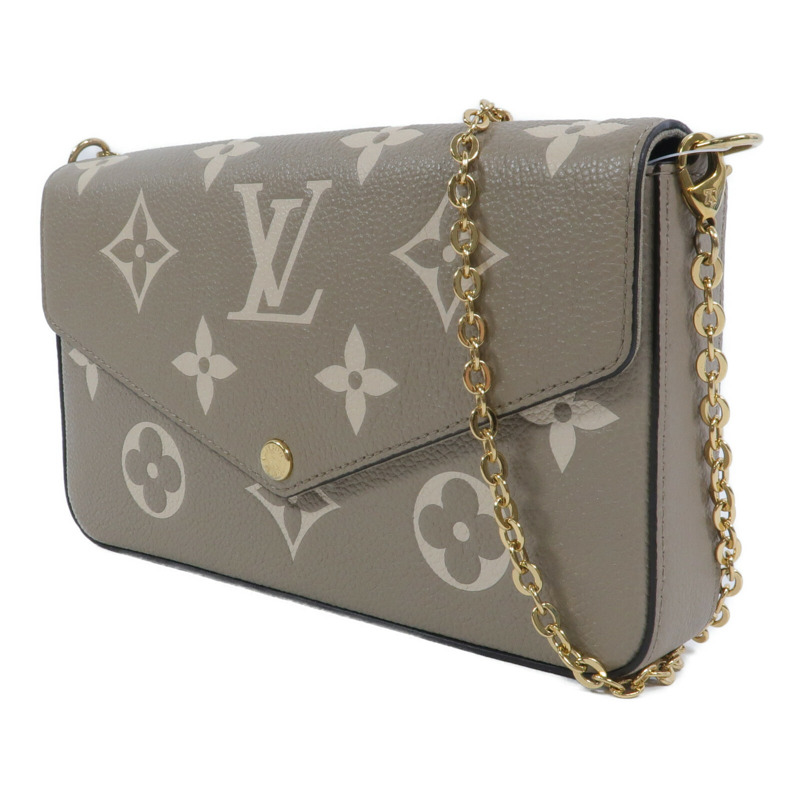 LOUIS VUITTON Monogram Empreinte Pochette Felicie鏈帶肩背袋-2