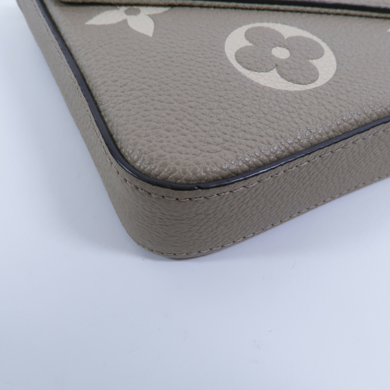 LOUIS VUITTON Monogram Empreinte Pochette Felicie鏈帶肩背袋-12