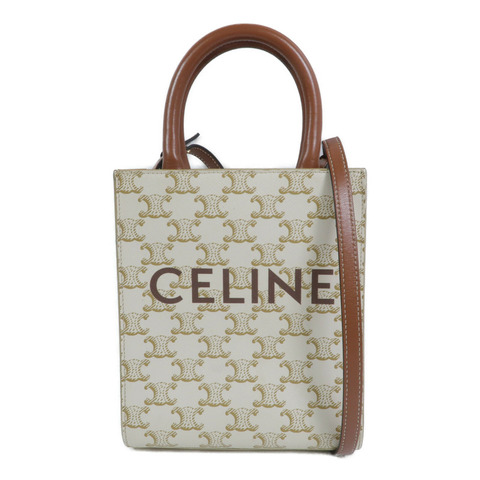CELINE 塗層帆布Mini Vertical Cabas手挽肩背兩用袋