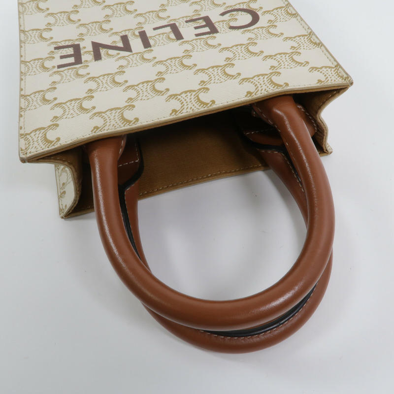 CELINE 塗層帆布Mini Vertical Cabas手挽肩背兩用袋-8