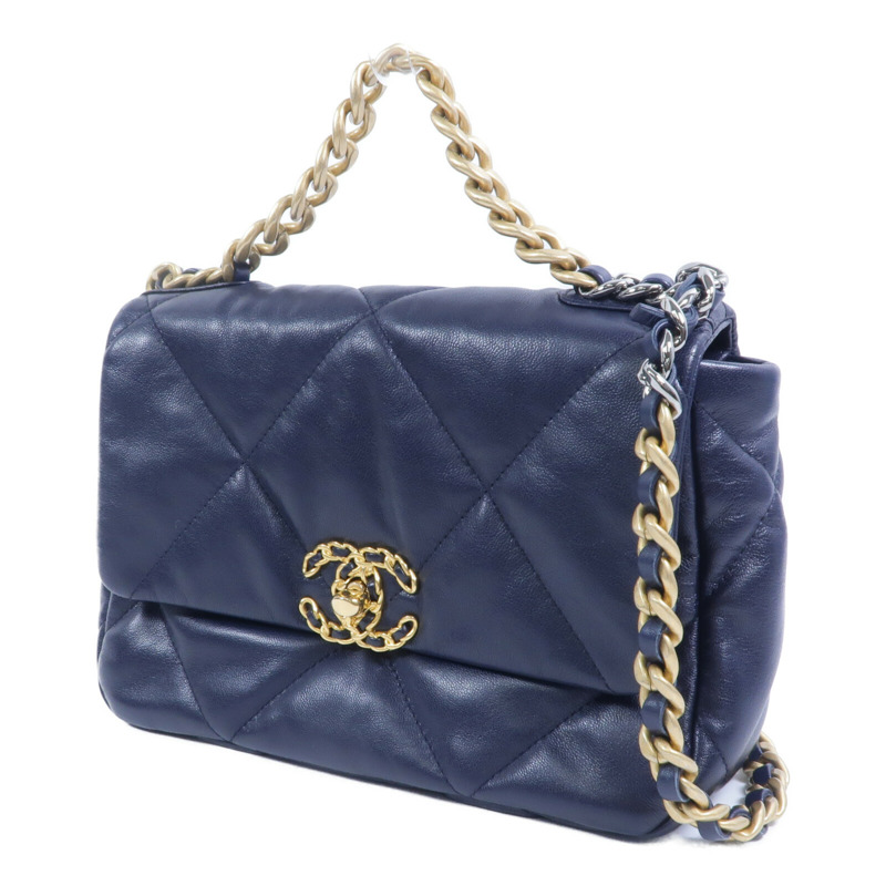 CHANEL 牛皮皮革Chanel 19手挽肩背兩用袋-2