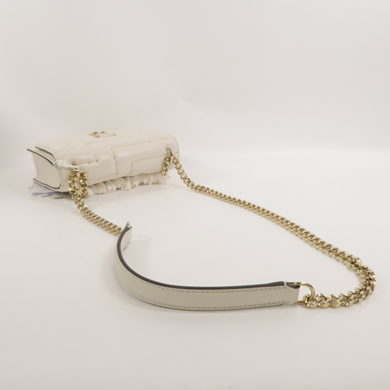 JIMMY CHOO 牛皮皮革Chain Shoulder鏈帶手挽肩背兩用袋-9