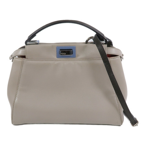 FENDI 羊皮皮革Peekaboo手挽肩背兩用袋