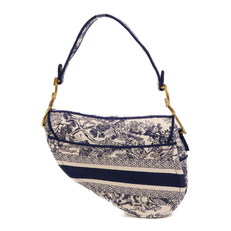 Dior 帆布Saddle手挽袋-1