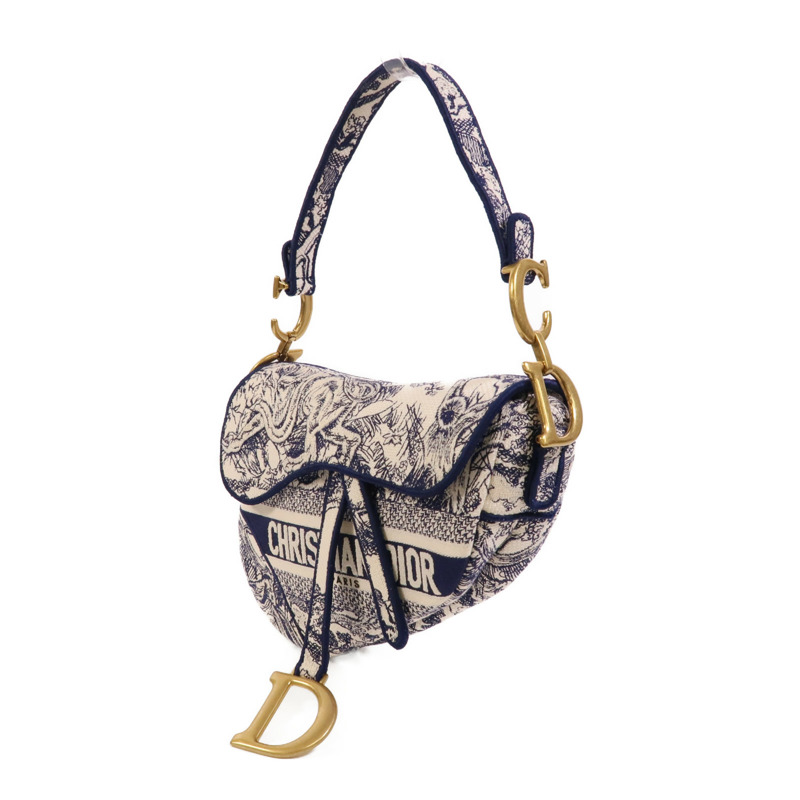 Dior 帆布Saddle手挽袋-2