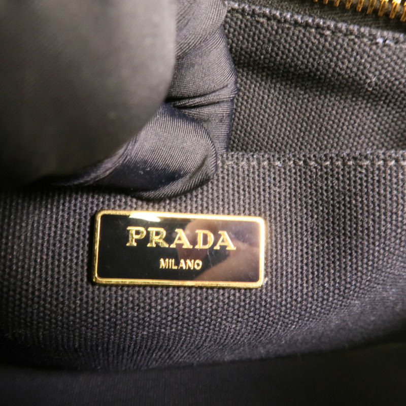 PRADA 帆布Canapa手挽肩背兩用袋-6
