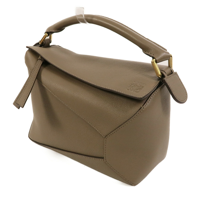 LOEWE 牛皮皮革Puzzle Small手挽肩背兩用袋-2