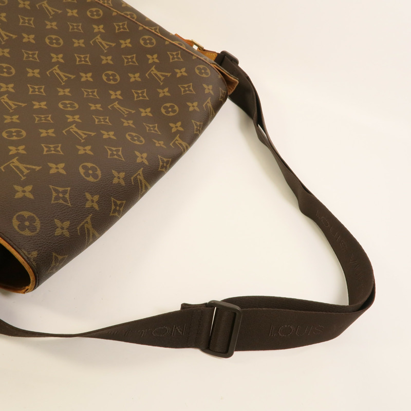 LOUIS VUITTON Monogram Abbesses金扣肩背袋棕色-4
