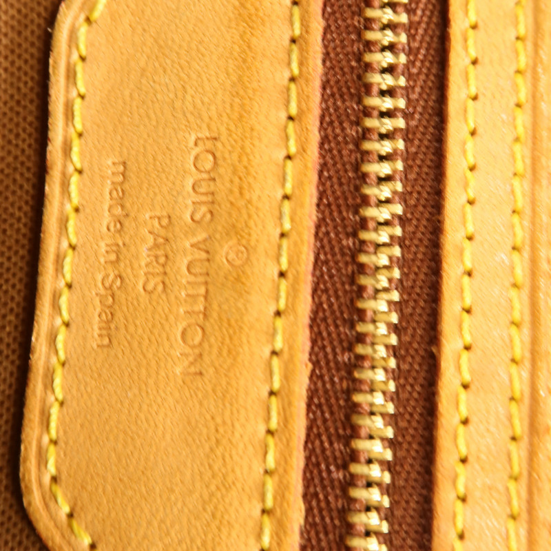 LOUIS VUITTON Monogram Abbesses金扣肩背袋棕色-6