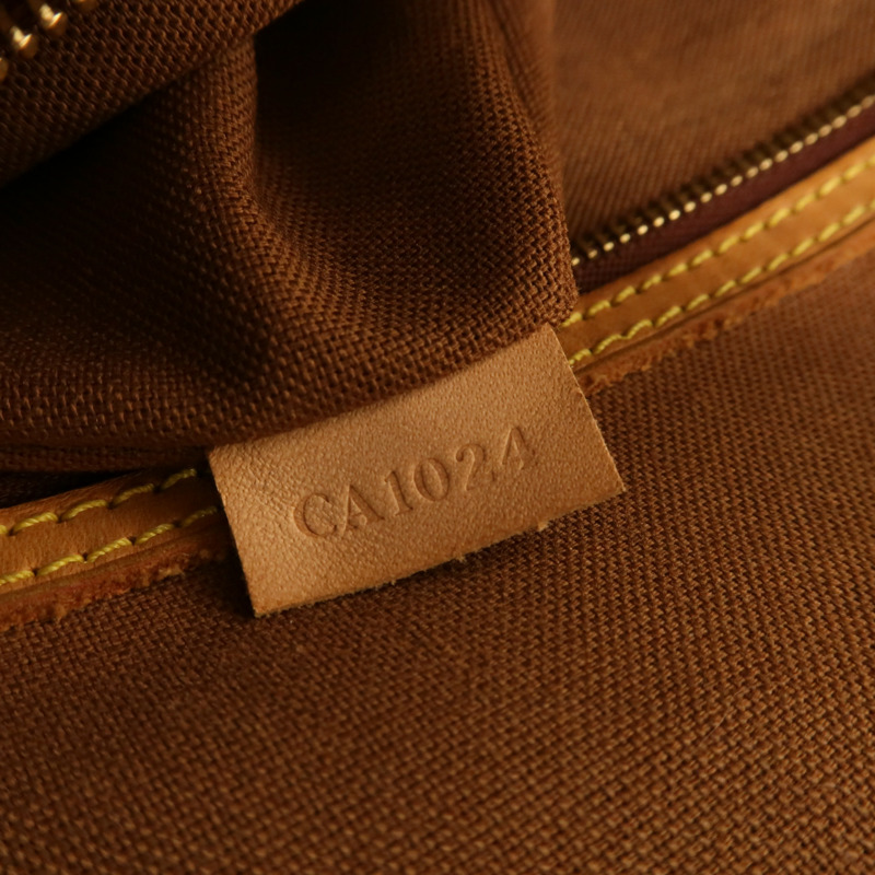 LOUIS VUITTON Monogram Abbesses金扣肩背袋棕色-7