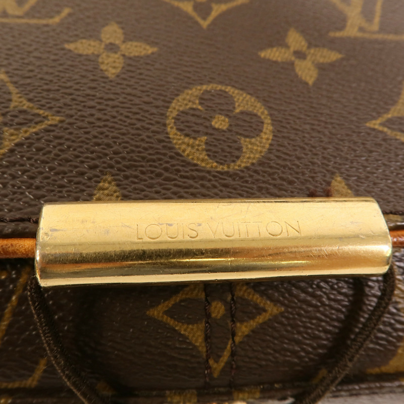 LOUIS VUITTON Monogram Abbesses金扣肩背袋棕色-8