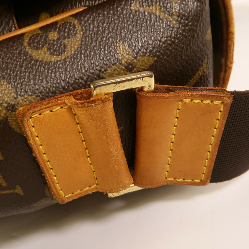 LOUIS VUITTON Monogram Abbesses金扣肩背袋棕色-14
