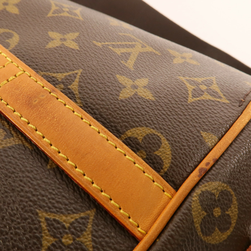 LOUIS VUITTON Monogram Abbesses金扣肩背袋棕色-15
