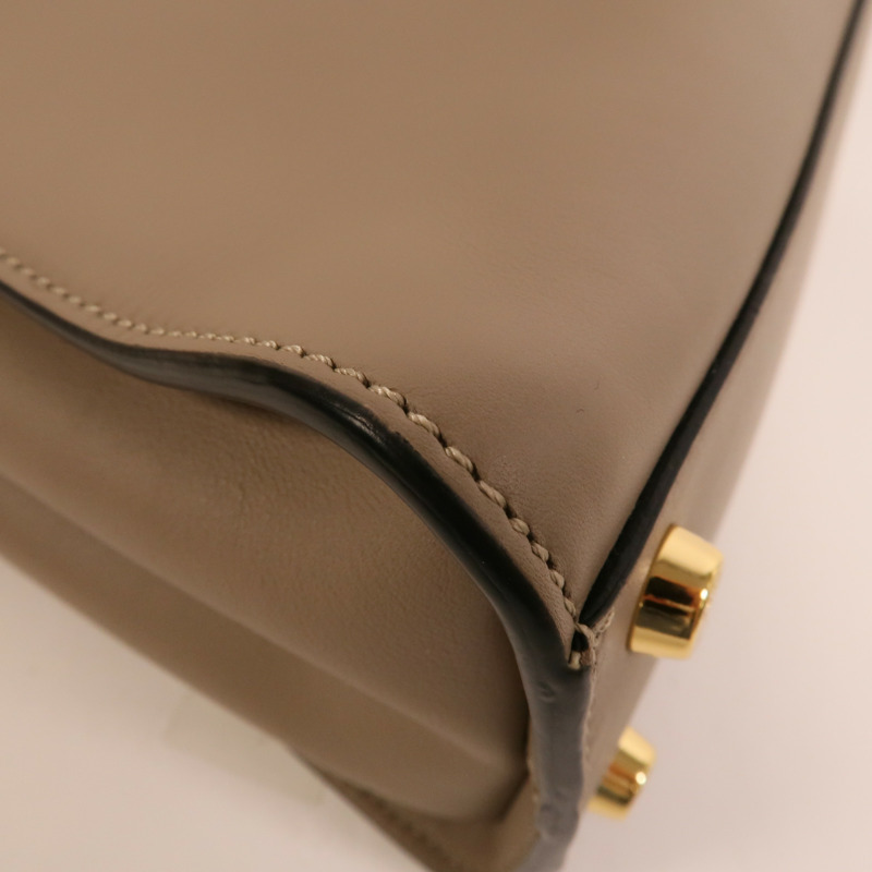 FENDI 牛皮皮革Peekaboo Small手挽肩背兩用袋-9