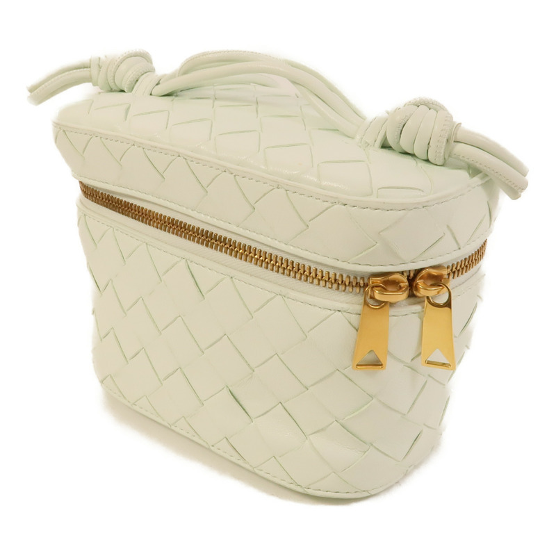BOTTEGA VENETA 羊皮皮革Mini Intrecciato Vanity Case肩背袋-2
