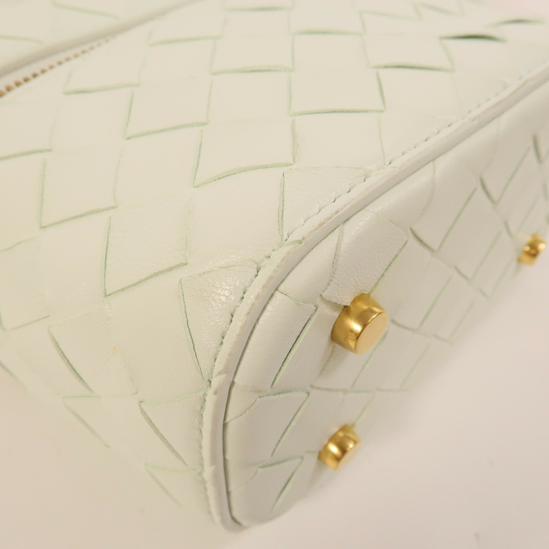 BOTTEGA VENETA 羊皮皮革Mini Intrecciato Vanity Case肩背袋-9