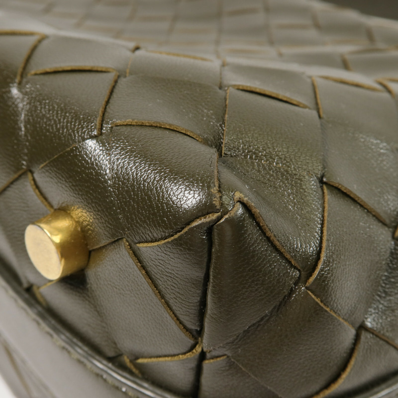 BOTTEGA VENETA 織紋皮革Handbag手挽袋-10