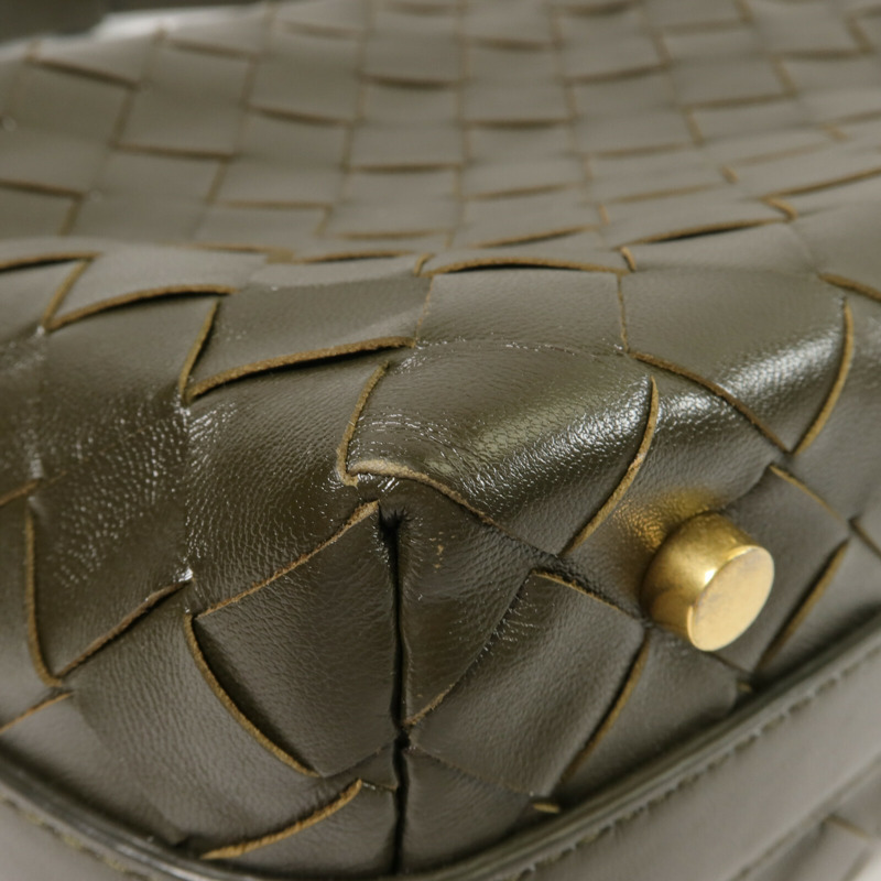 BOTTEGA VENETA 織紋皮革Handbag手挽袋-13