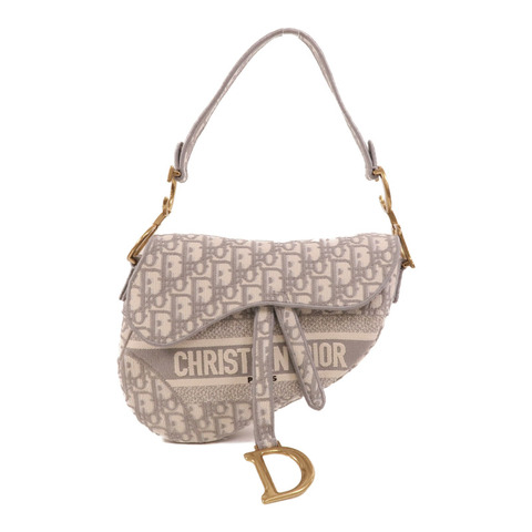 Dior 帆布Saddle Medium肩背袋