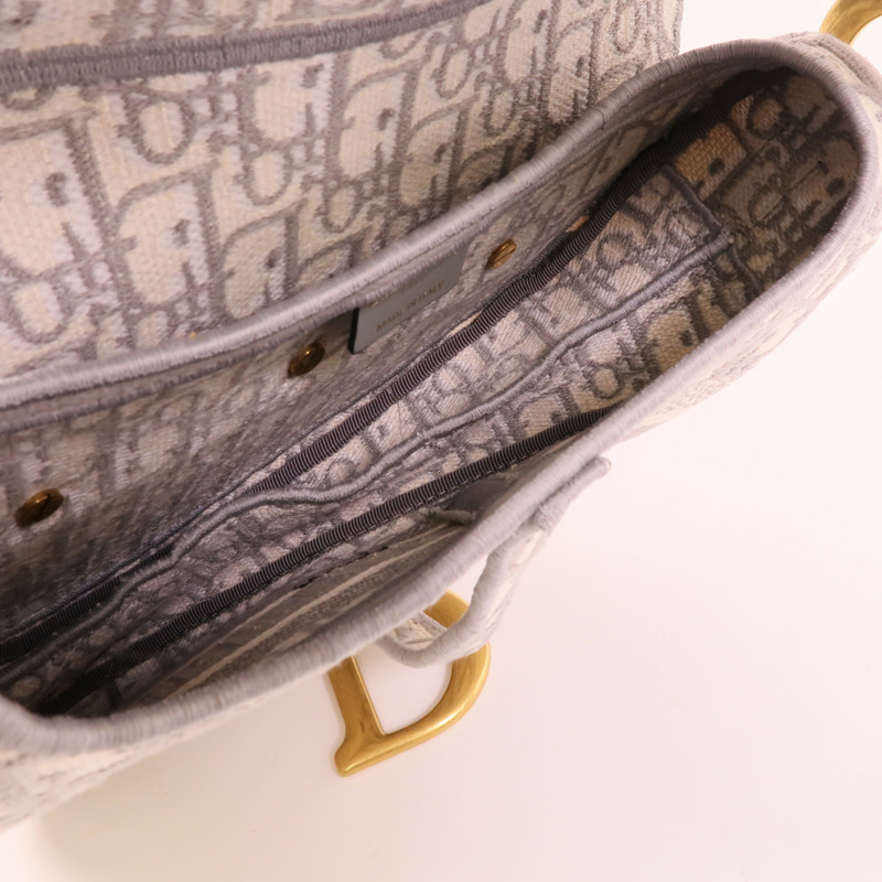 Dior 帆布Saddle Medium肩背袋-4