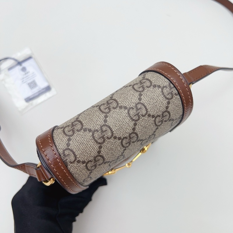 98新 GUCCI古馳 經典GG老花馬銜扣迷你手機包-7