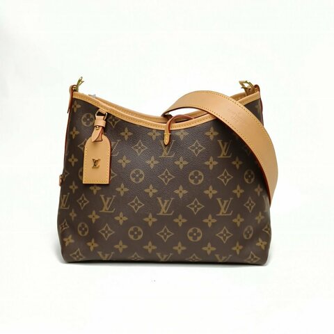 LOUIS VUITTON CARRYALL小號29配子袋老花PVC金扣晶片肩背包