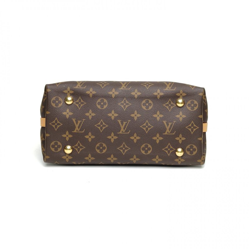 LOUIS VUITTON CARRYALL小號29配子袋老花PVC金扣晶片肩背包-4