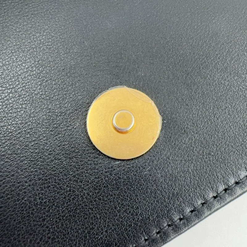 Chanel黑金牛皮菱格紋下蓋左右珍珠鍊條側背包AS2503-24