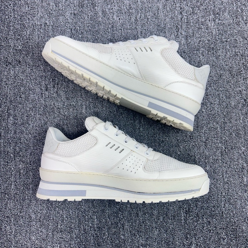 Louis Vuitton 路易威登 LV 白色老花拼接休閒鞋 尺碼：41.5碼 /7.5碼-2