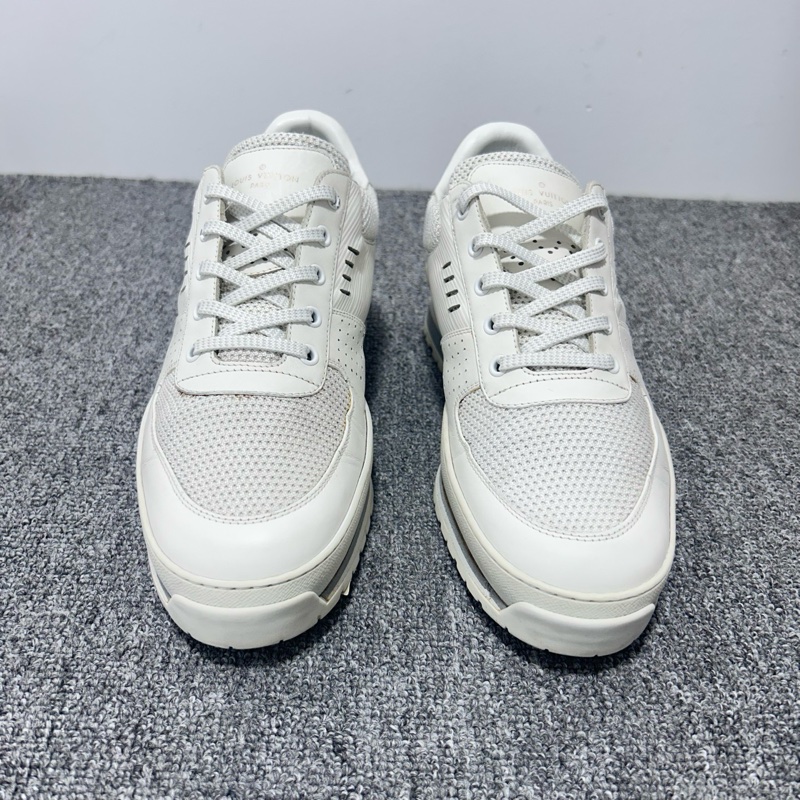 Louis Vuitton 路易威登 LV 白色老花拼接休閒鞋 尺碼：41.5碼 /7.5碼-3